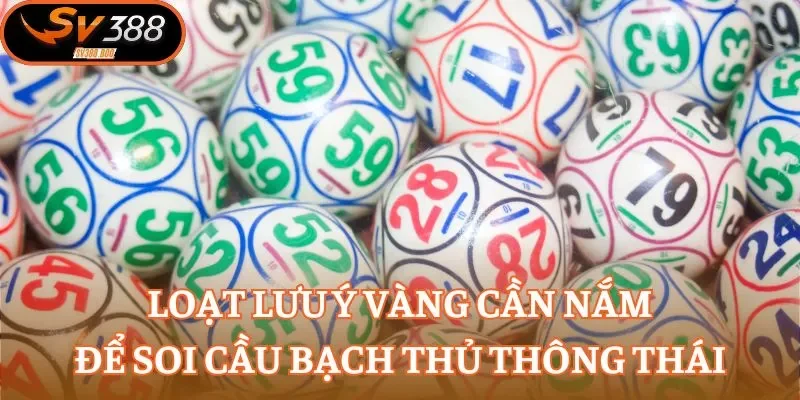 Loạt lưu ý vàng cần nắm để soi cầu bạch thủ thông thái